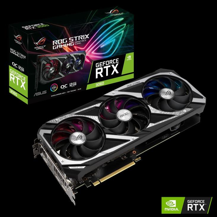 ASUS ROG STRIX RTX3060-O12G-GAMING, Computers  Tech, Parts  Accessories,  Computer Parts on Carousell
