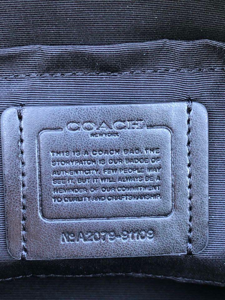 Authentic coach label clearance