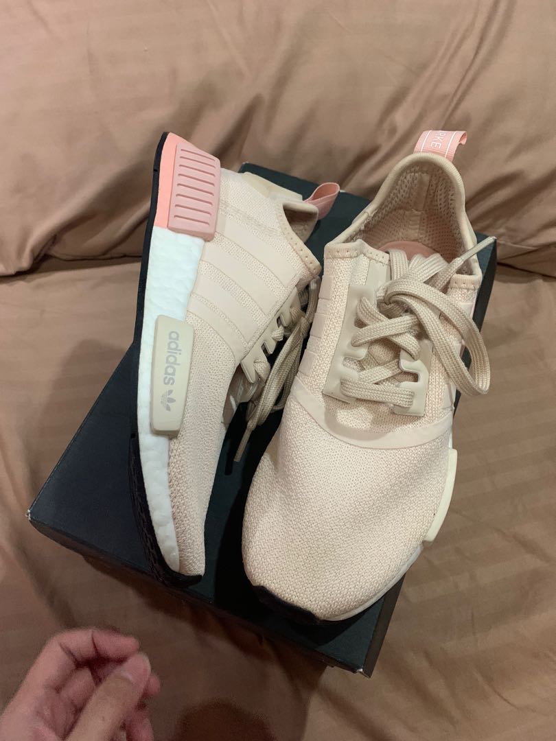 nmd white talc pink