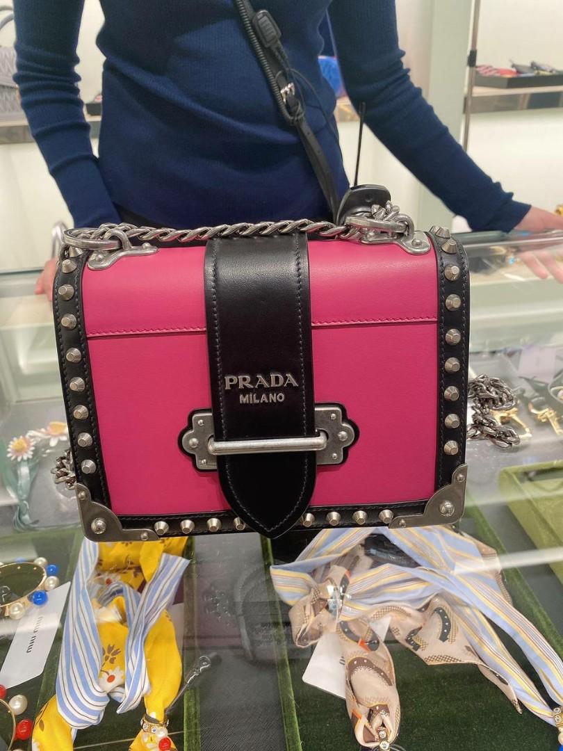 Authentic Prada Cahier Shoulder Bag, Luxury, Bags & Wallets on Carousell