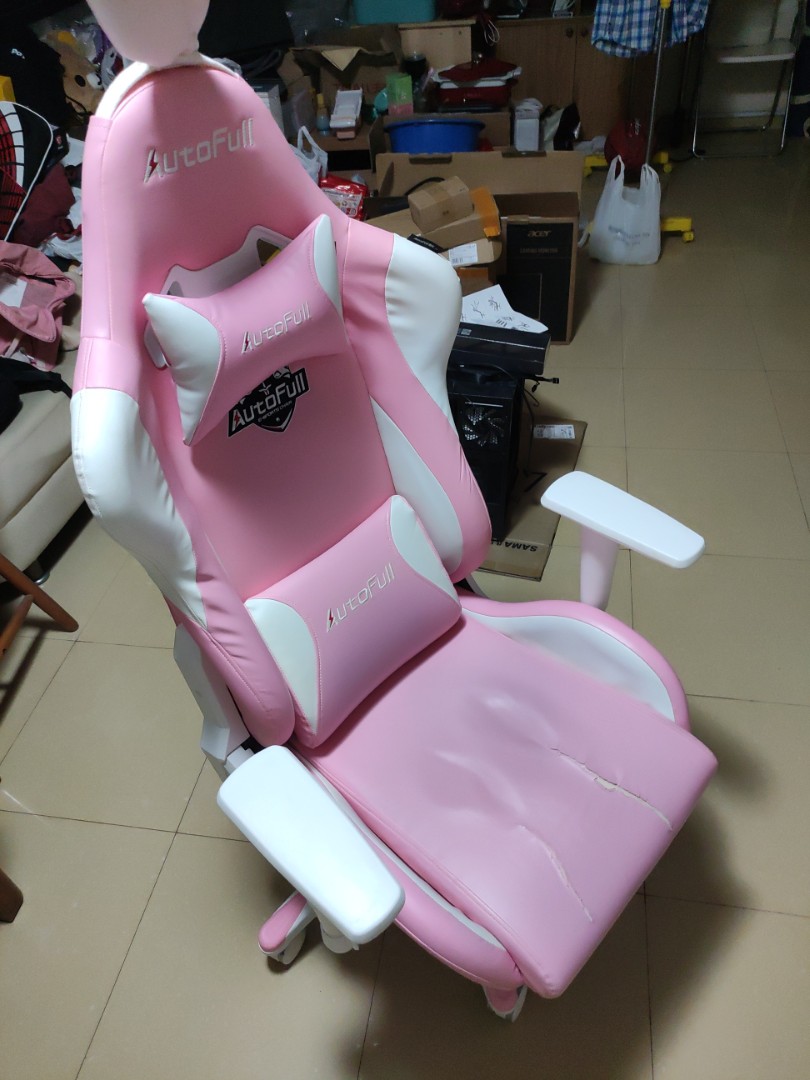 Autofull gaming chair pink computer chair secretlab secret lab gaming
