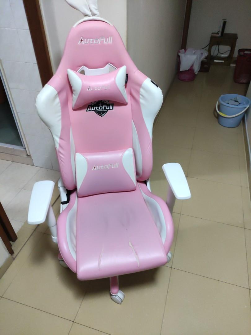 Autofull gaming chair pink computer chair secretlab secret lab gaming