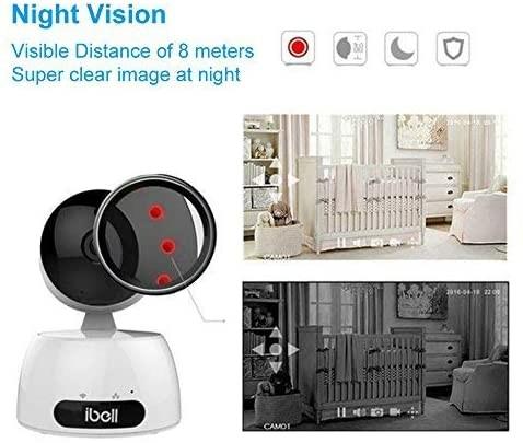 Baby Camera Monitor ibell Baby Monitor with Camera FHD Quality Video Stream Indoor CCTV Camera Pet Camera Wireless Night Vision Motion Detection