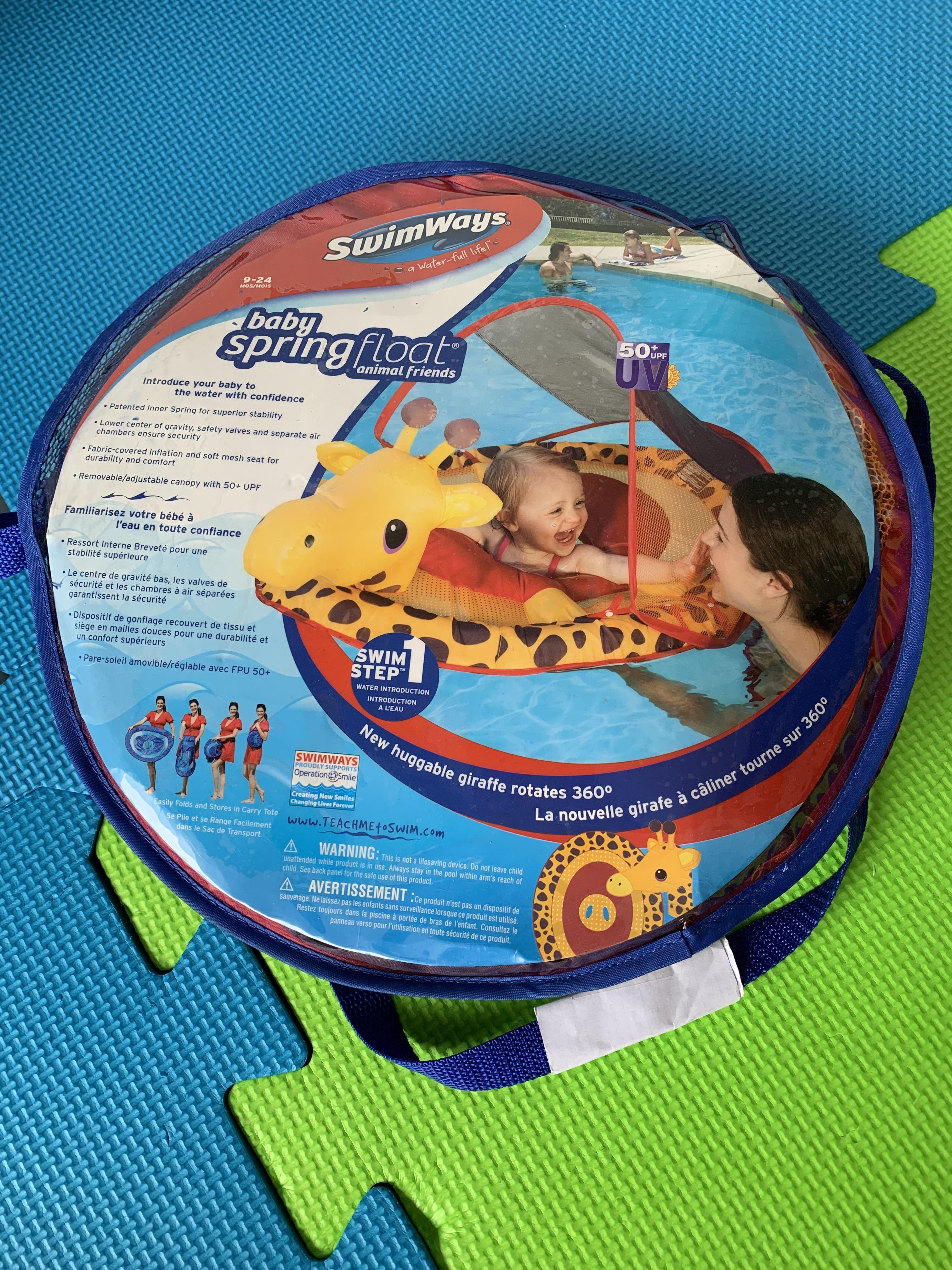 Swimways Baby Spring Float Giraffe Babies Kids Infant Playtime On Carousell