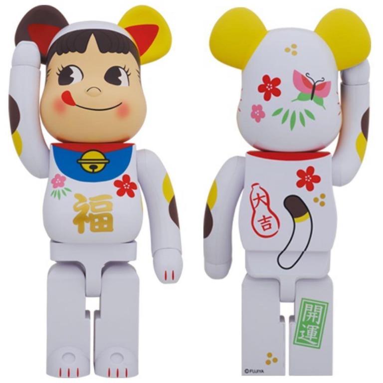 Bearbrick 1000 不二家 牛奶妹 白福 Toys Games Other Toys On Carousell