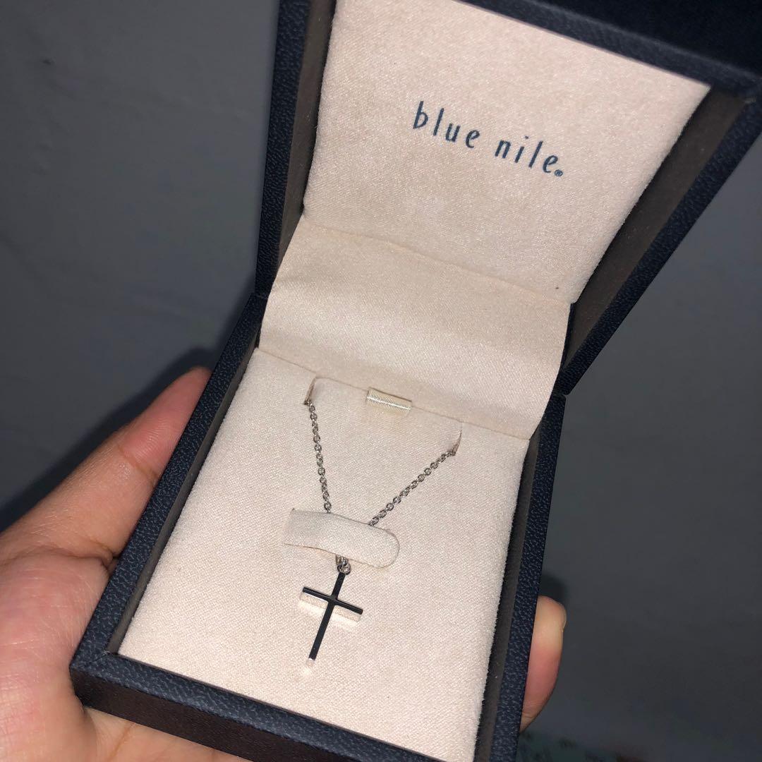 blue nile cross necklace