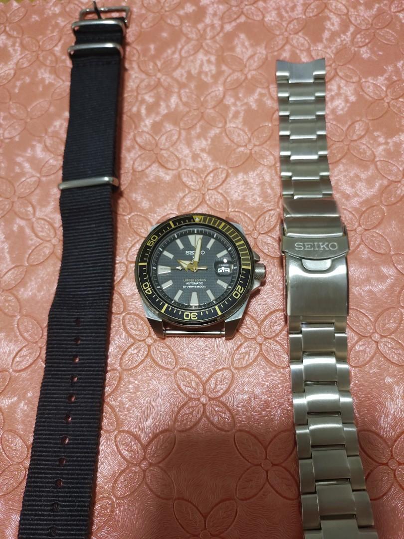 BNIB Seiko Prospex Zimbe Samurai Men SRPC43 1001 1500 Preloved Comes with additional Black strap full links Box Cert