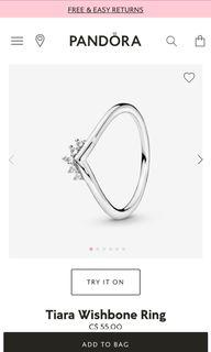 Brand New Pandora Tiara Rings
