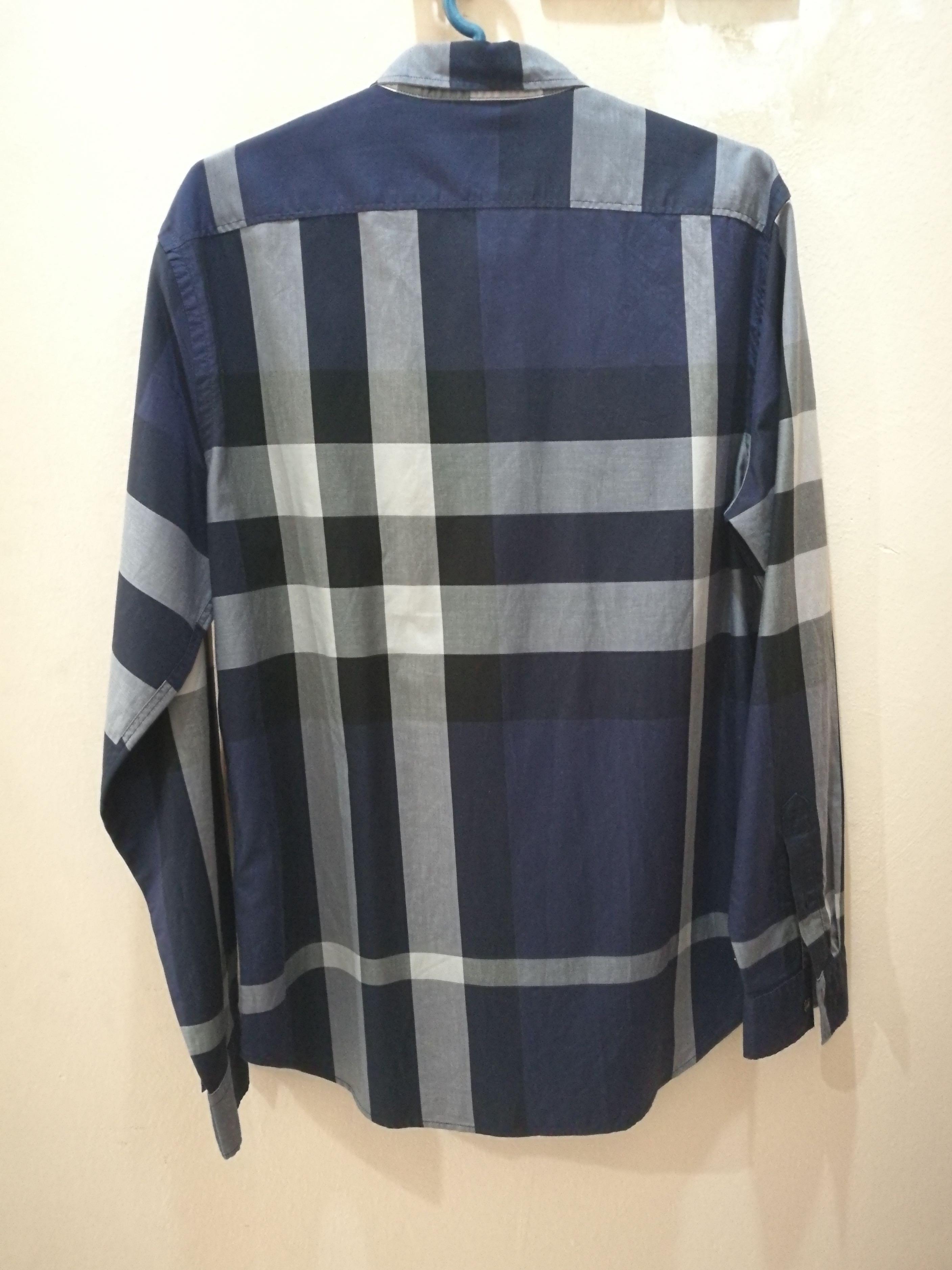 Burberry exploded on sale check men's shirt