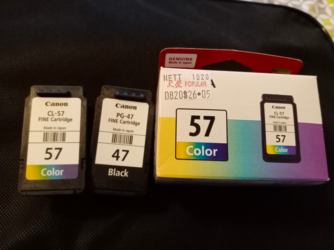 Canon Ink Cartridge Cl 57 Pg 47 Computers Tech Printers Scanners Copiers On Carousell