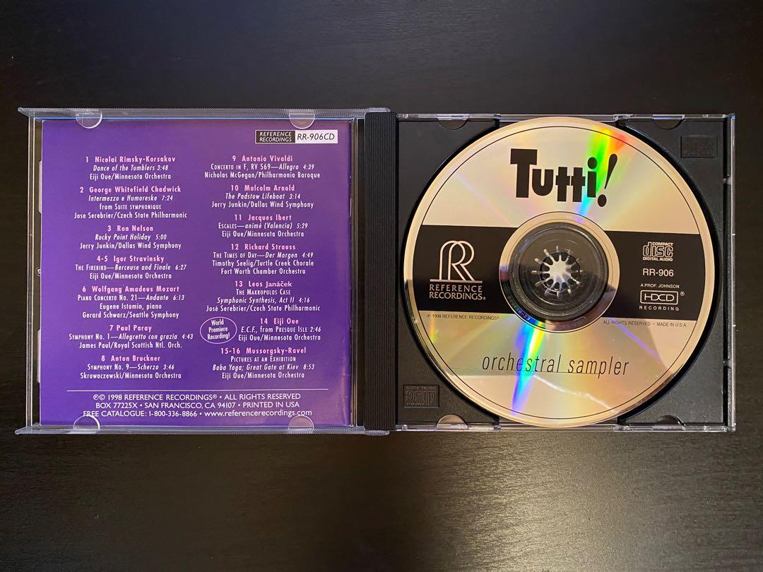 限定盤 Tutti! Orchestral Sampler 2LP 180g Various Artists-Tutti Orchestral Sampler-180 Gram Vinyl