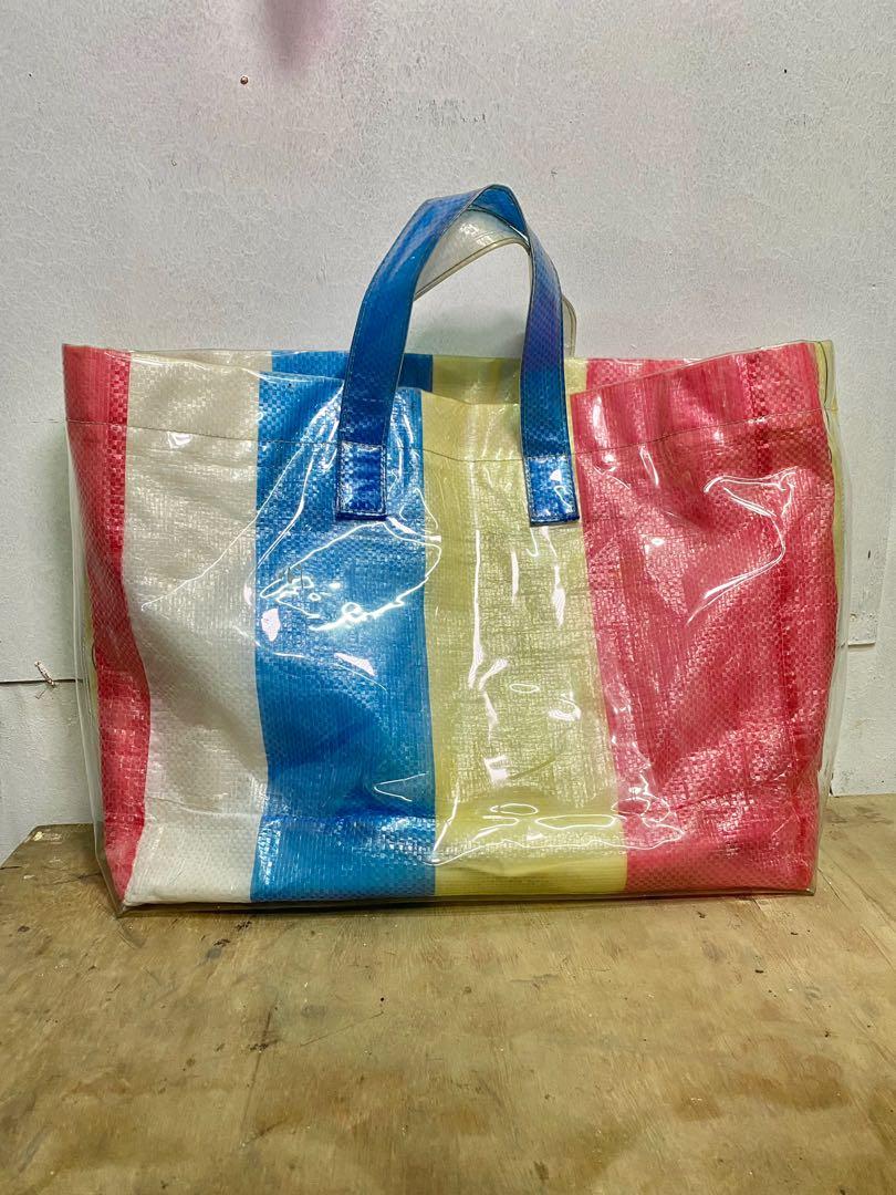 Comme des gar?ons shirt multicolor pvc picnic tote bag outlet