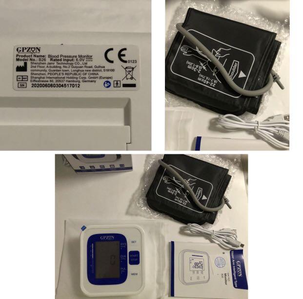 Digital Blood Pressure Monitor (GPZON B26) (MEDGRAM B26), Health