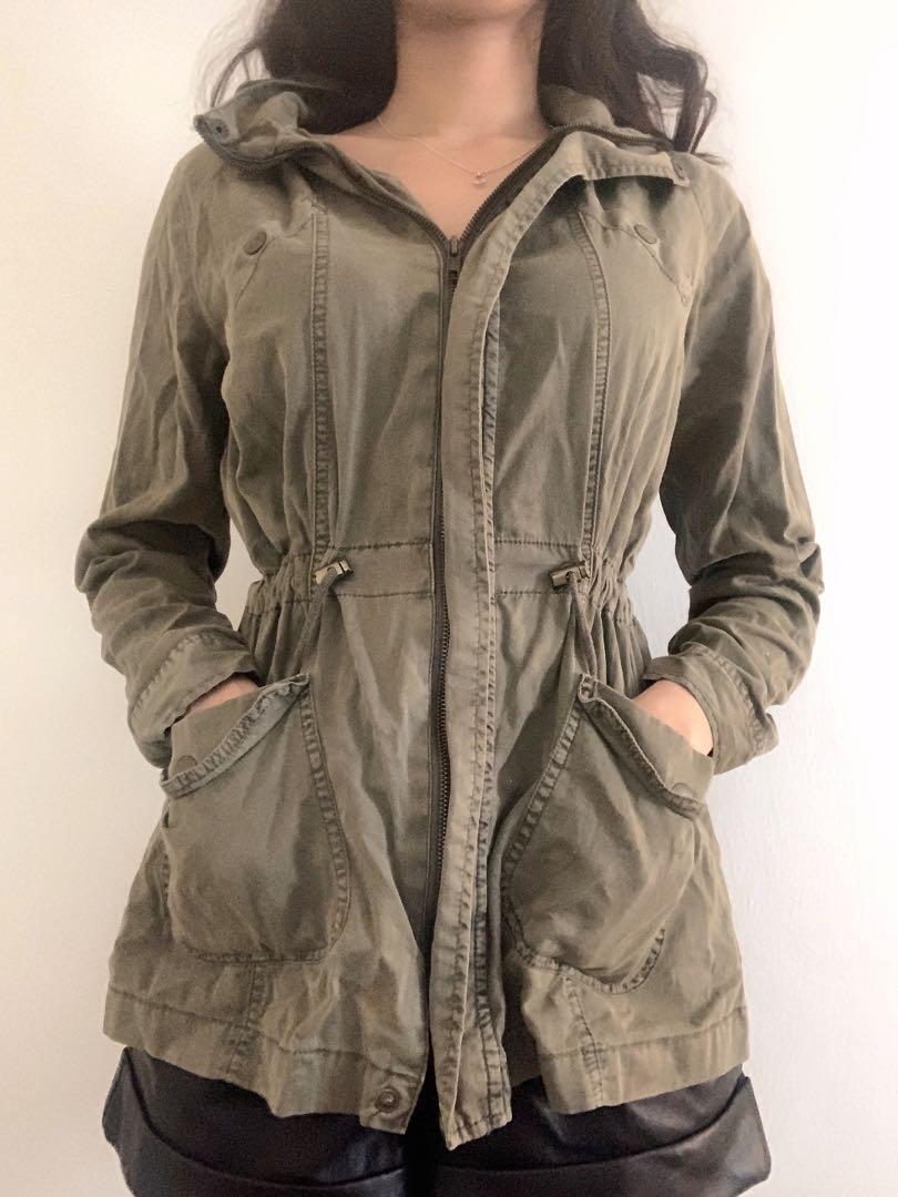Light green army jacket best sale