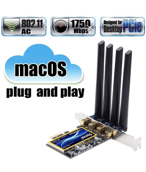 Fenvi Wireless Network Adapter T919 for macOS PC PCI Wifi Card