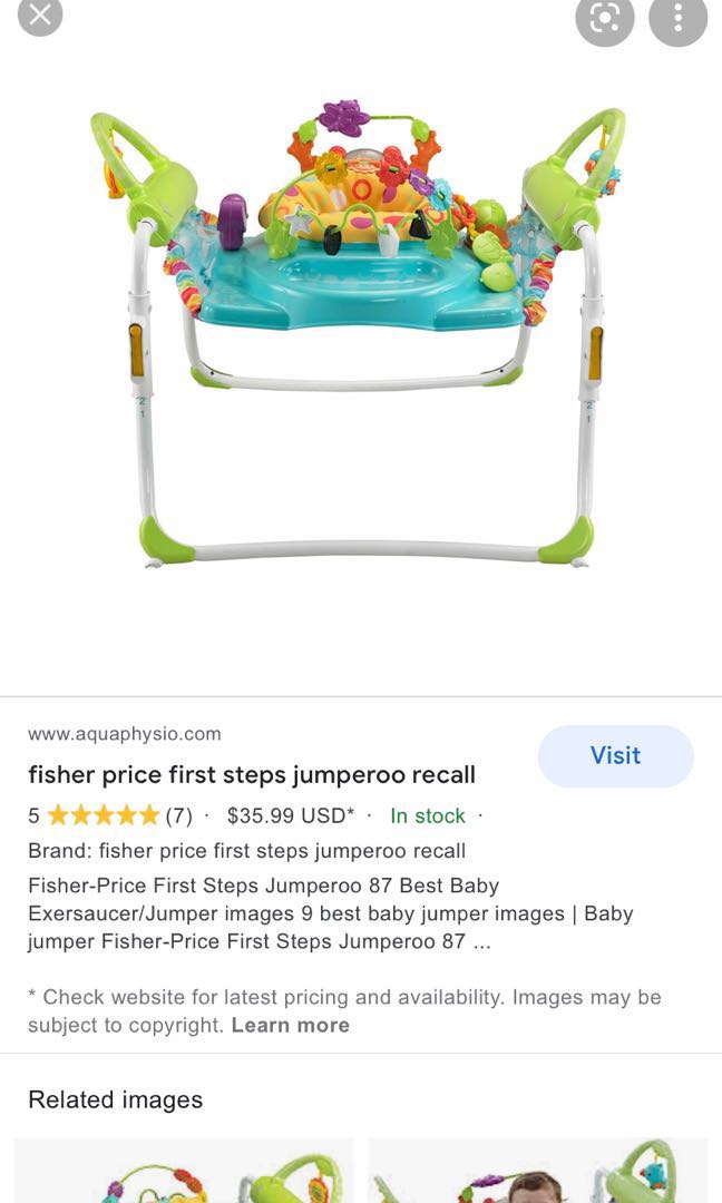 Fisher price first 2025 steps jumperoo recall