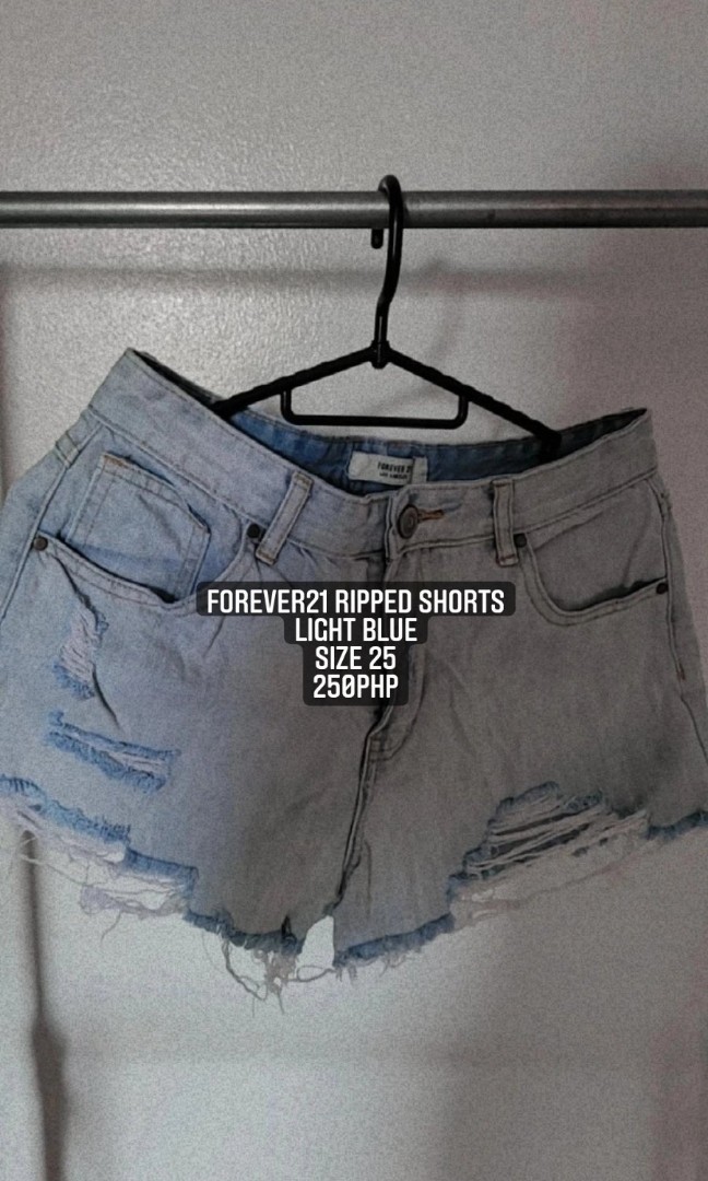 Forever 21 ripped denim shorts, Women's 