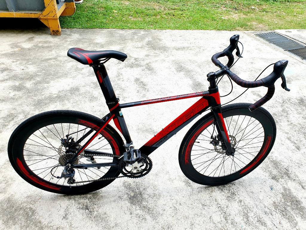 Forever XT60 Aero Training Road Bike Bicycle Red Shimano Claris