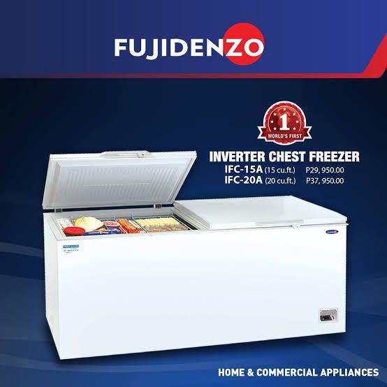 FUJIDENZO INVERTER CHEST FREEZER, TV & Home Appliances, Kitchen