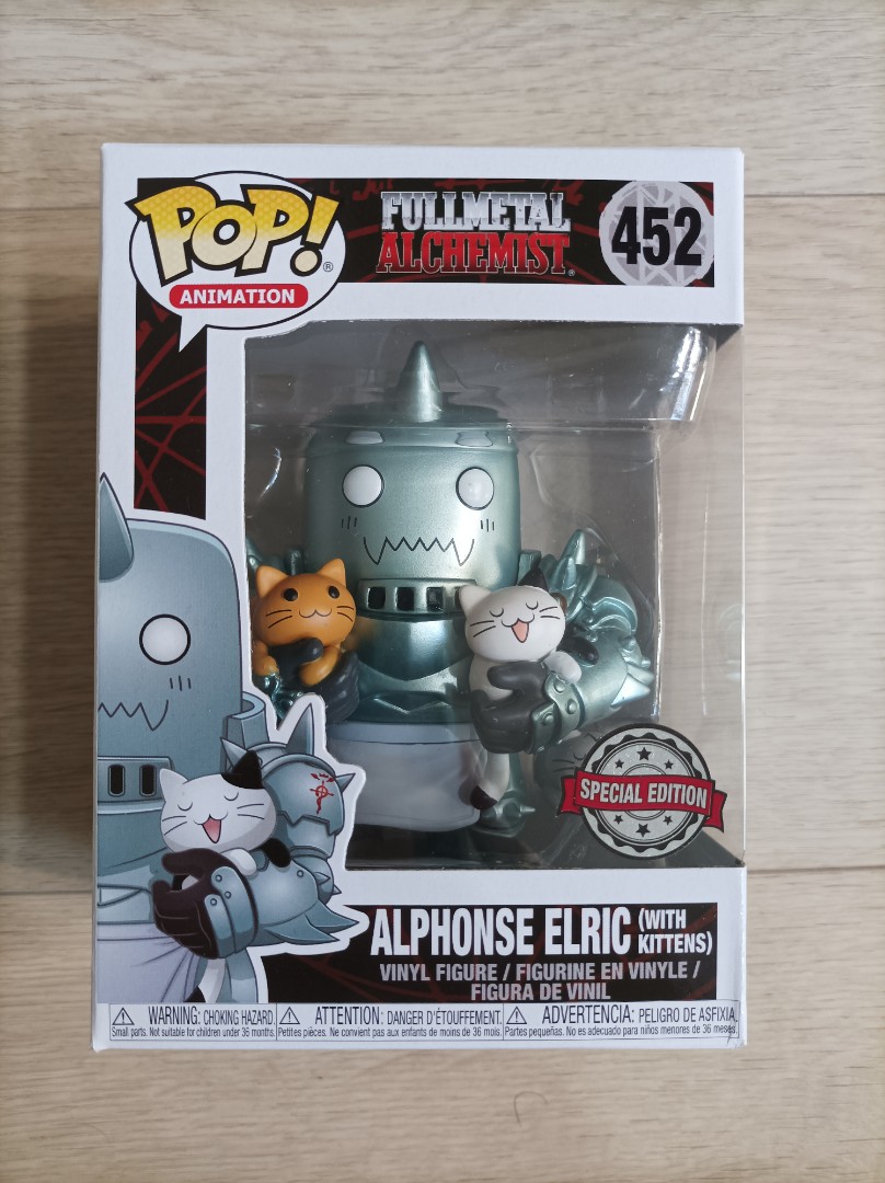 Persistente solo Humanista Funko Pop - Animation Fullmetal Alchemist Alphonse Elric with kittens,  Hobbies & Toys, Toys & Games on Carousell