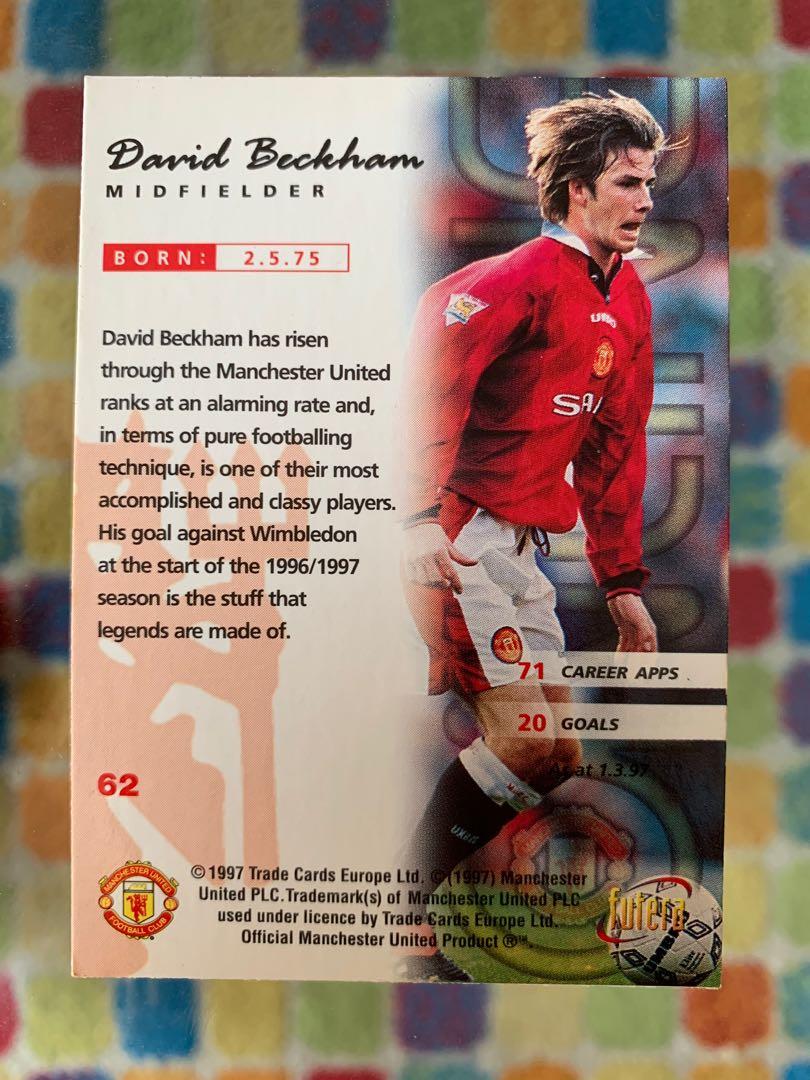 Futera Online 1997 Manchester United: David Beckham Rookie Card 