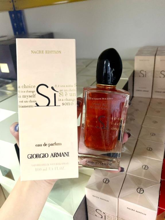 GIORGIO ARMANI SI NACRE EDITION EDP 100ML PERFUME GIFT Beauty