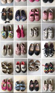 Girls shoes - 34 pairs for 1-5 y/o