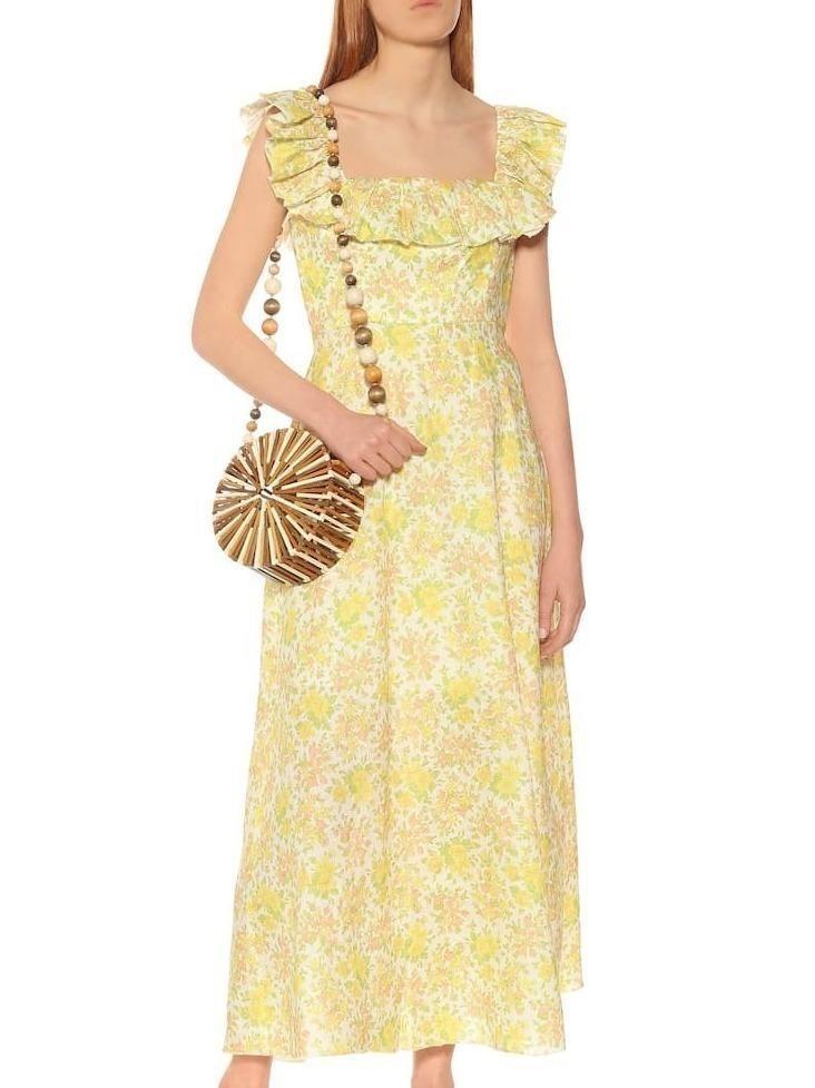 Goldie linen midi dress Women s Fashion Dresses Sets Dresses on Carousell
