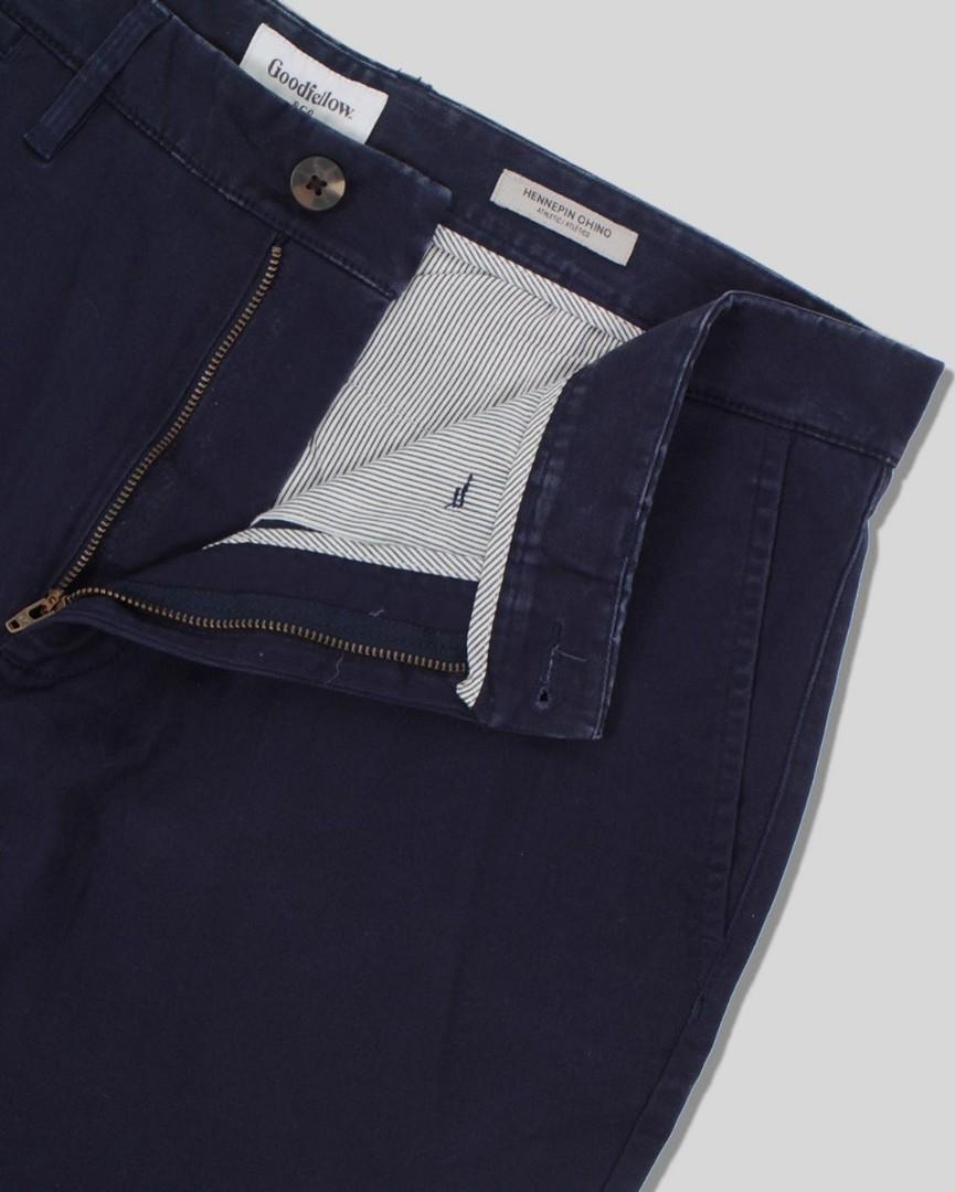 GOODFELLOW HENNEPIN CHINO PANTS NAVY 