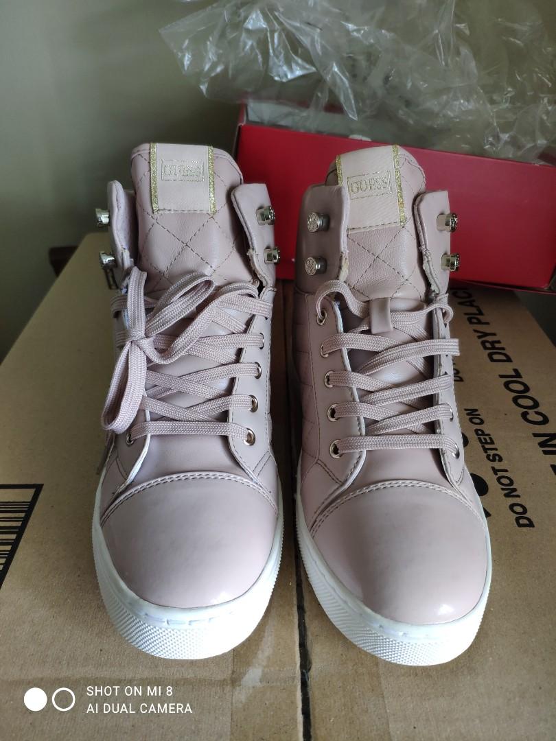 guess sneakers pink