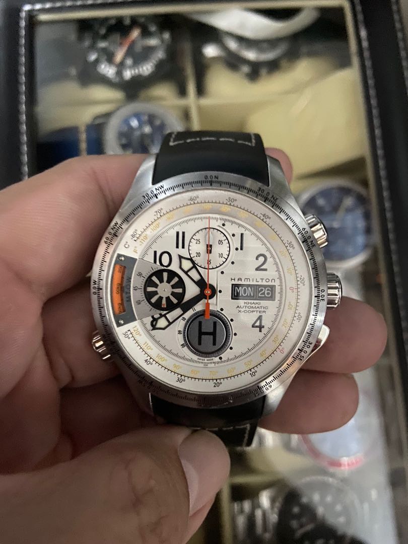 Hamilton X-Copter Swiss automatic chronograph, Luxury, Watches on Carousell