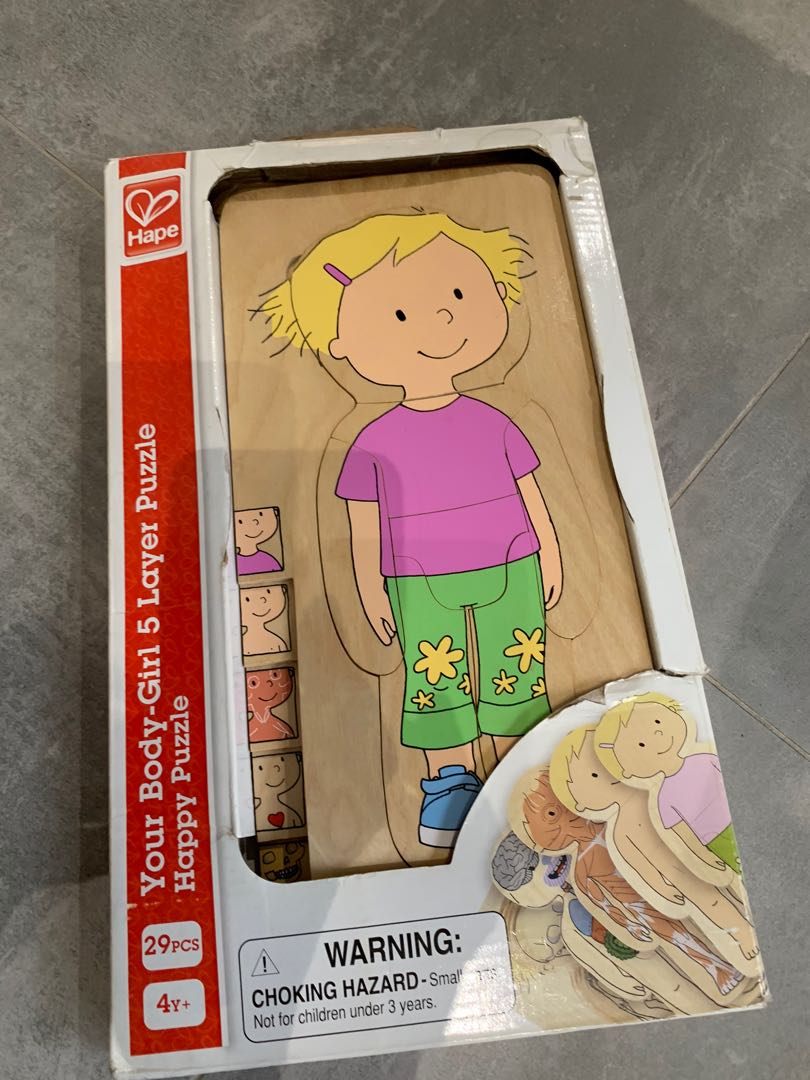 Hape your body puzzle sale