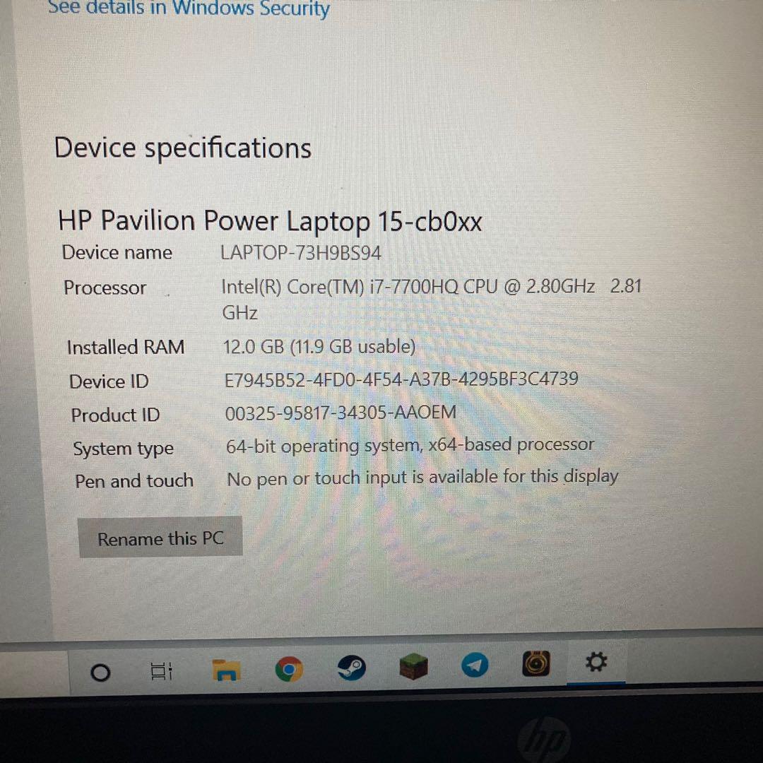 Gaming Laptop (HP Pavilion Power 15-cb0xx) , Computers & Tech, Laptops ...