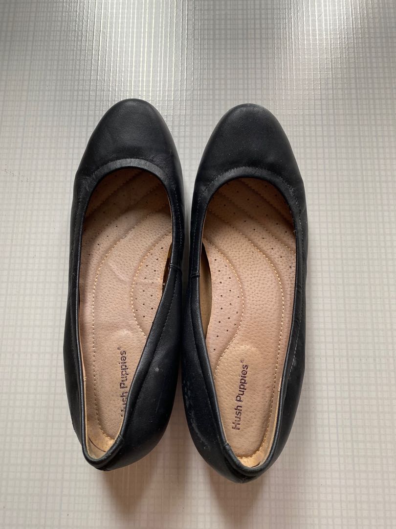 Hush puppies black sale shoes for ladies