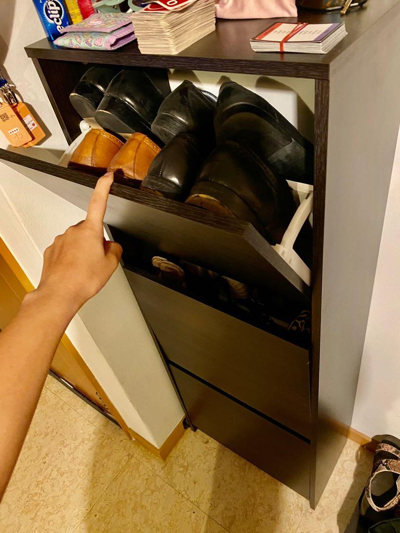 Bissa shoe cabinet with 3 compartments deals