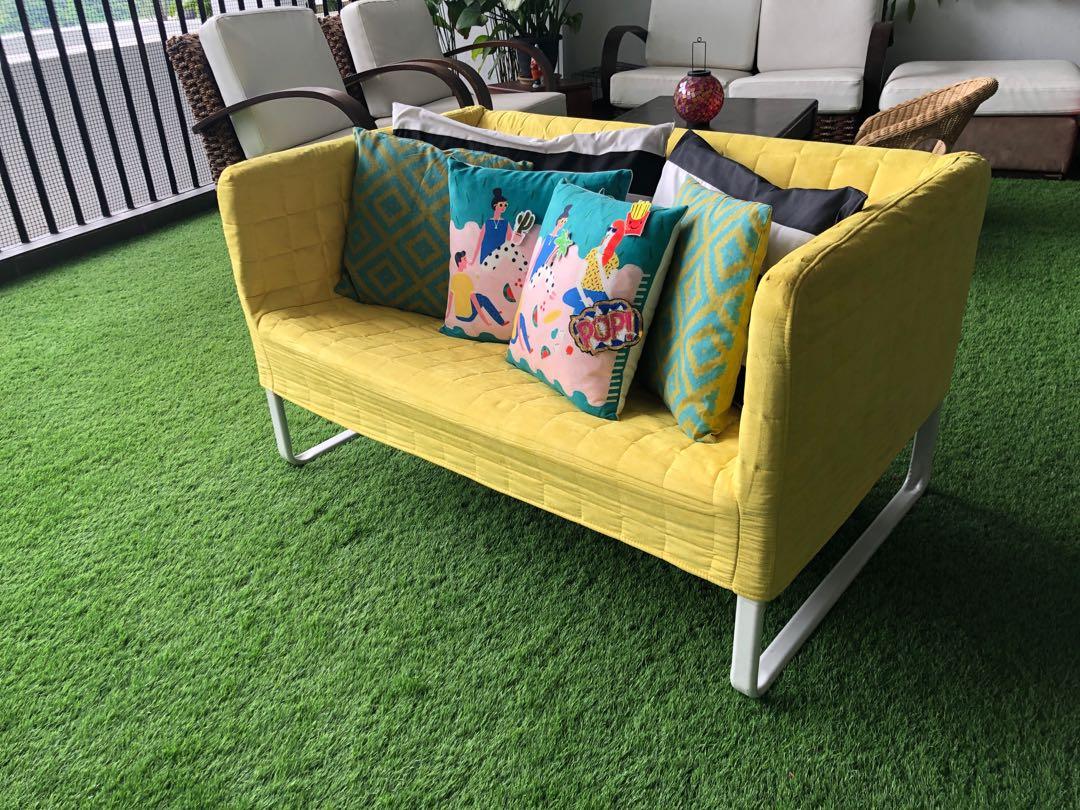 Knopparp Sofa In Yellow Furniture