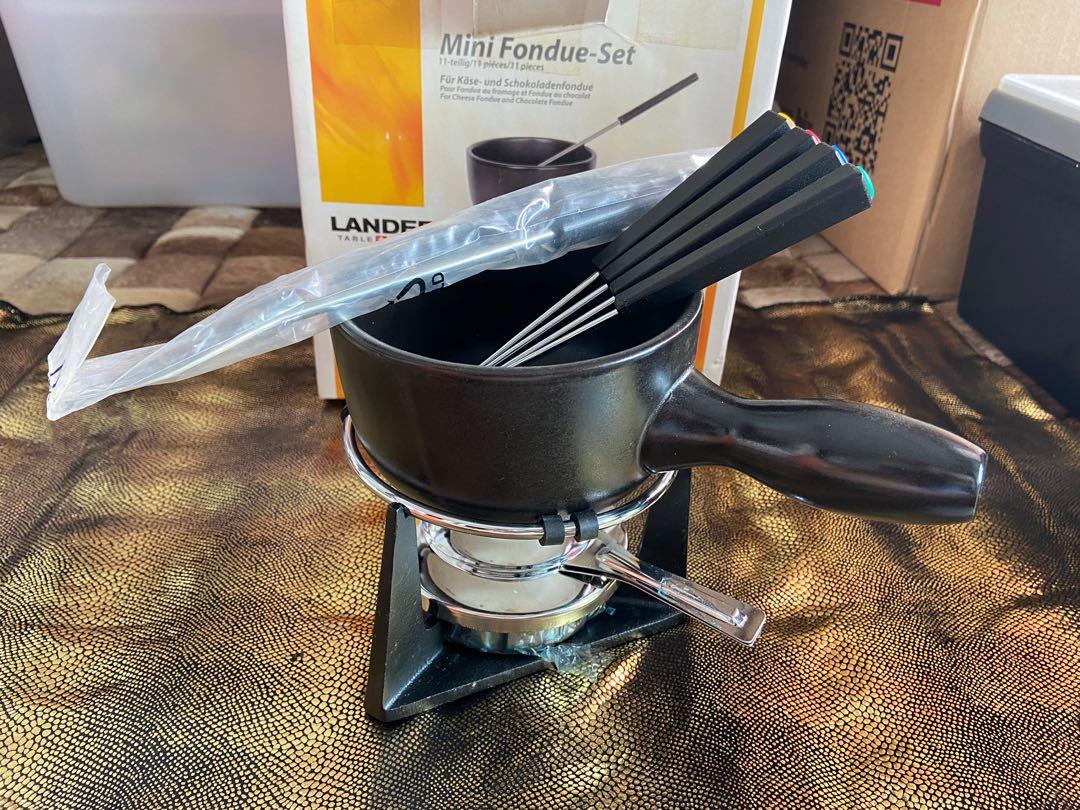 LANDERT Mini Fondue Set, Furniture & Home Living, Kitchenware