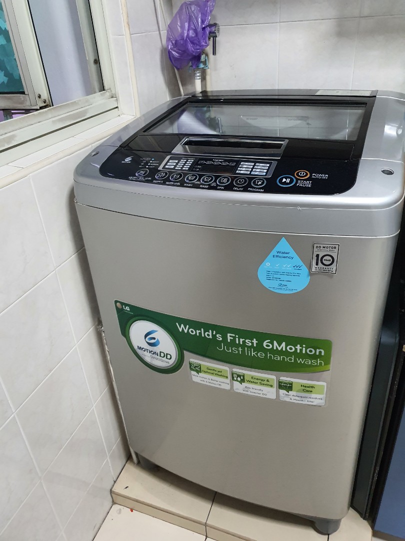 LG Inverter Direct Drive Top Load Washer, TV & Home Appliances, Washing