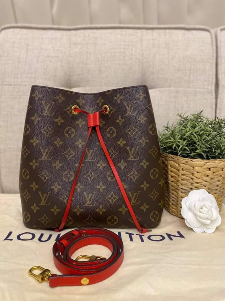Louis Vuitton Noe noe Monogram in Red Lining 2017, Luxury, Bags