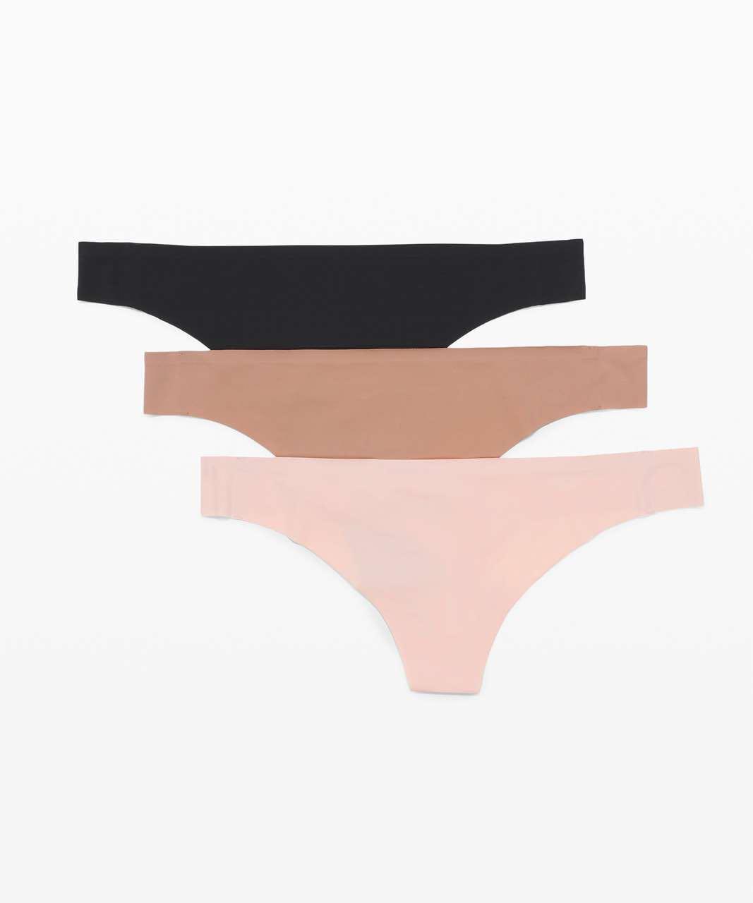 Lululemon BNIB Smooth Seamless Thong Underwear - Black, Women's