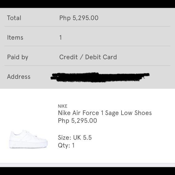 nike air force 1 sage sizing