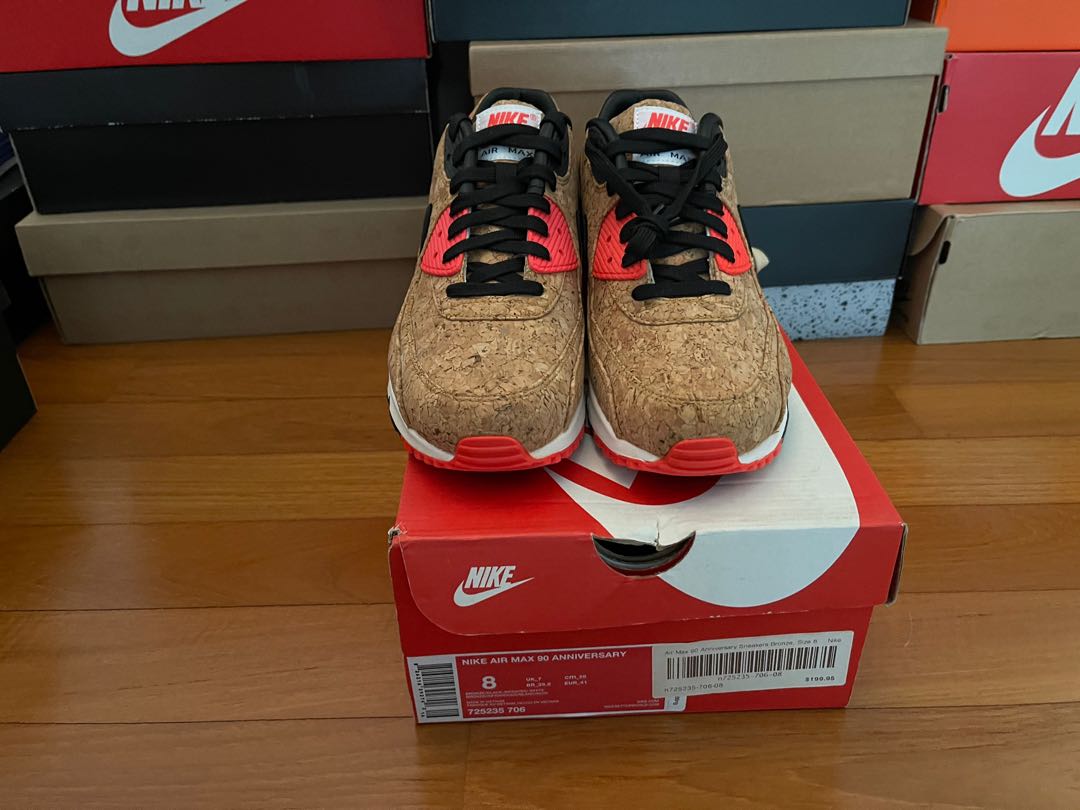 Nike Air Max 90 25th Anniversary Cork US8 Men s Fashion Footwear