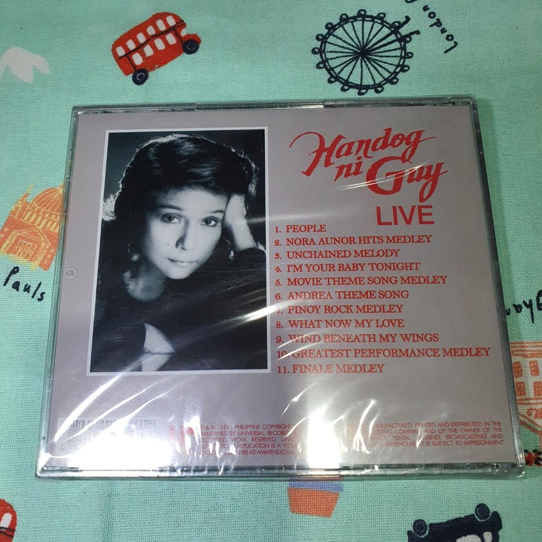 Nora Aunor - Handog ni Guy - OPM (Category: Storybooks) located in Quezon City. Submitted by serefrenpaz (Listing ID 1102029298, Image 2). Description: Payment Details MeetUp - McDo Kamias or KFC Anonas Delivery - LBC, JRS, Grab, Lalamove Payment GCash, BPI, BDO, Palawan, Cebuana 120 Pesos shipping via JRS within NCR can also ship via Grab, Lalamove, or others.