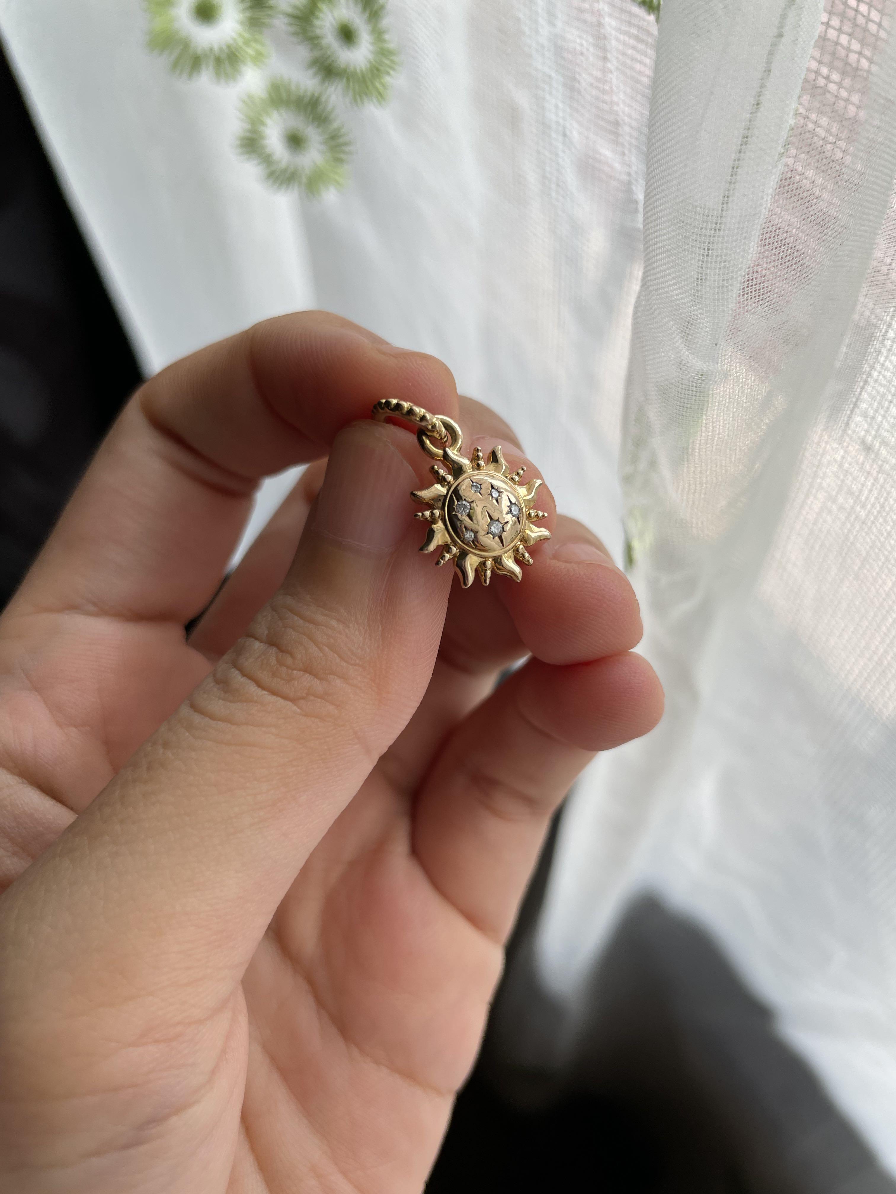 Pandora Shine Sparkling Sun Pendant 