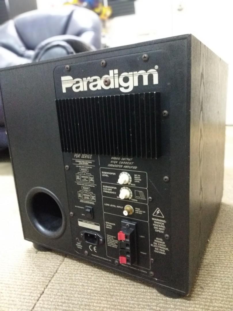 Paradigm pdr 2024 subwoofer