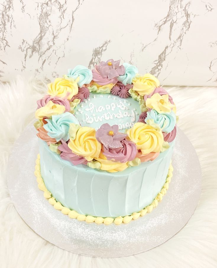 Pastel Floral - Decorated Cake by Peggy Does Cake - CakesDecor