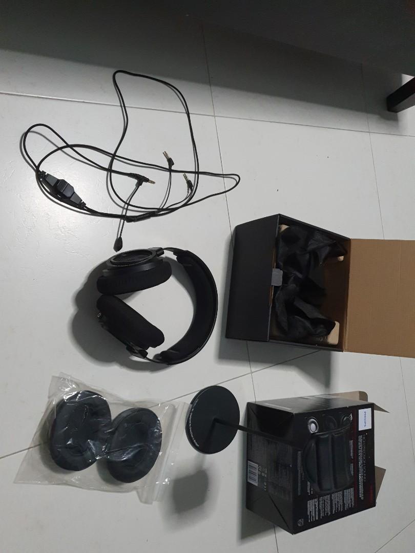 Philips SHP9500 with V MODA boom Pro gaming