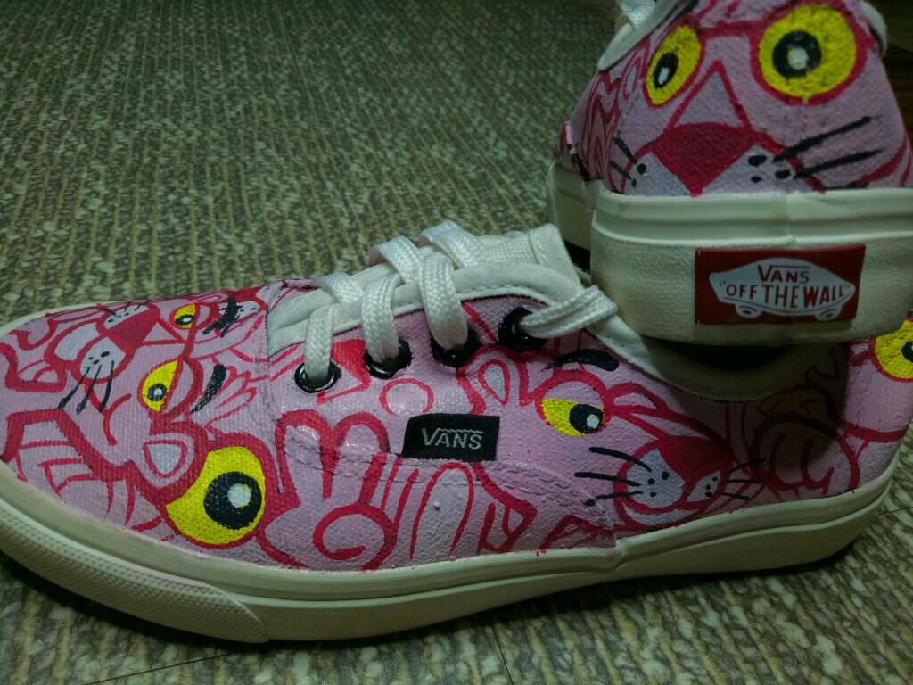 Pink discount panther vans
