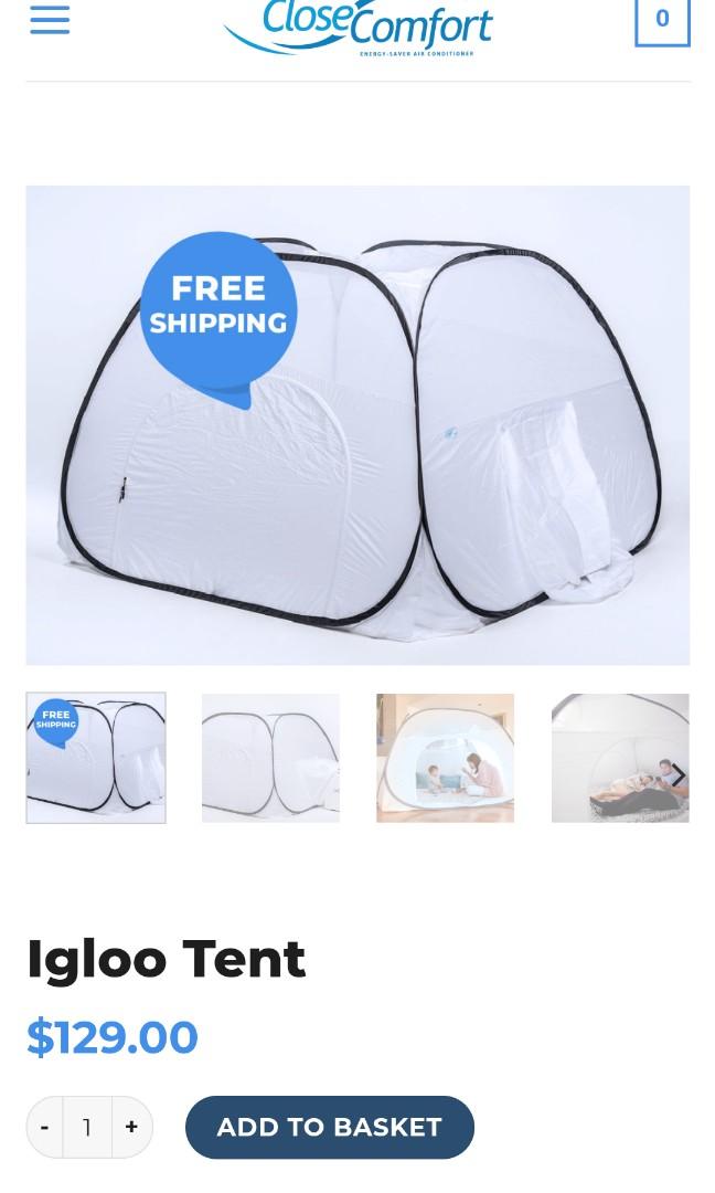 Portable Aircon + IGLOO TENT, TV & Home Appliances, Air Conditioners & Heating on Carousell