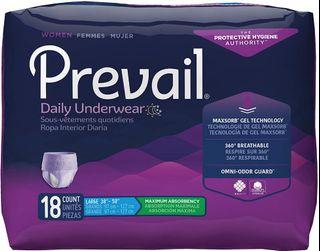 Prevail Incontinence Underwear for Women, Disposable Diaper